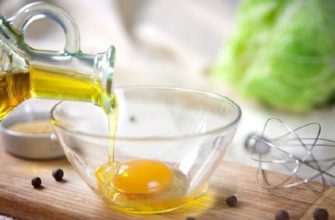 оливковое масло и яйцо